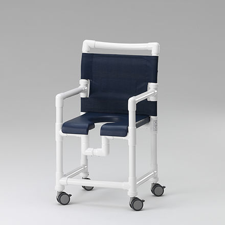 Sedia da doccia con braccioli - SC 100 PP - RCN Medizin - con rotelle / con apertura igienica / con schienale
