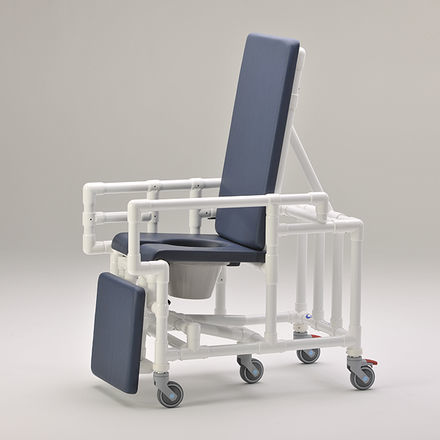 Sedia da doccia con schienale alto - SCC 250 RC - RCN Medizin - con braccioli / con rotelle / con poggiapiedi