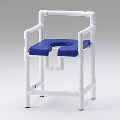 Sgabello da doccia con braccioli - DH 90 PP - RCN Medizin - con apertura igienica / con schienale