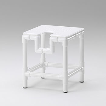 Sgabello da doccia senza schienale - DH 56 - RCN Medizin - con apertura igienica / bariatrico / in plastica