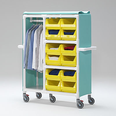 Carrello portabiancheria per sacchi puliti - WB 312 - RCN Medizin - medico / da trasporto / di stoccaggio