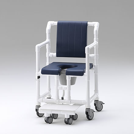 Sedia da doccia con braccioli - SCC 250 XL PPG - RCN Medizin - con rotelle / con poggiapiedi scorrevole / con apertura igienica