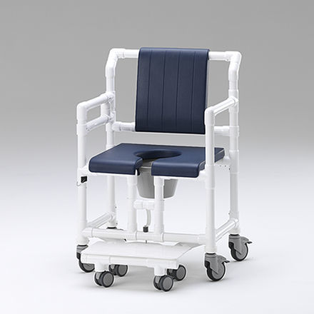Sedia da doccia con braccioli - SCC 250 OS PPG - RCN Medizin - con rotelle / con apertura igienica / con secchio