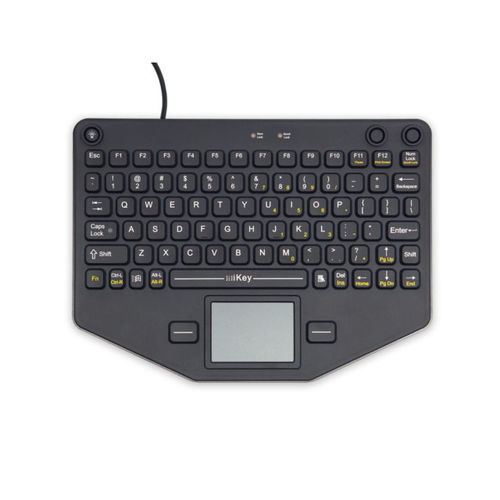 Tastiera medicale con touchpad - SL-80-TP - IKEY - in silicone / in gomma siliconica / USB