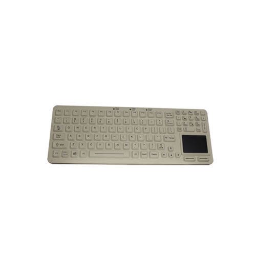Tastiera medicale con touchpad - EKS-97-TP-W - IKEY - in gomma siliconica / lavabile / USB