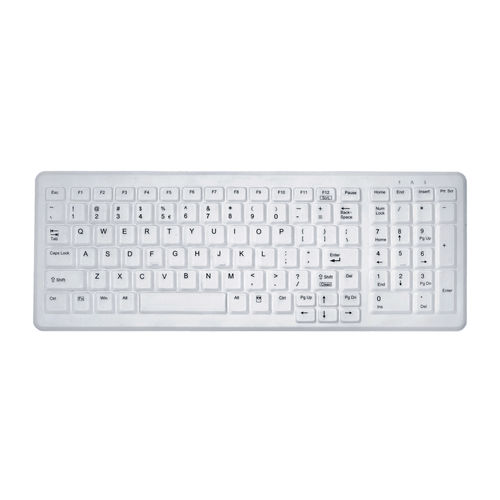 Tastiera medicale con tastierino numerico - AK-C7000 - Active Key GmbH - in silicone / USB / igienica