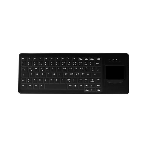 Tastiera con touchpad - AK-C4400 - Active Key GmbH - in silicone / igienica / retroilluminata