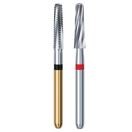 Fresa per implantologia dentale - 4548 - Komet Dental - in carburo di tungsteno / di finitura / cross-cut