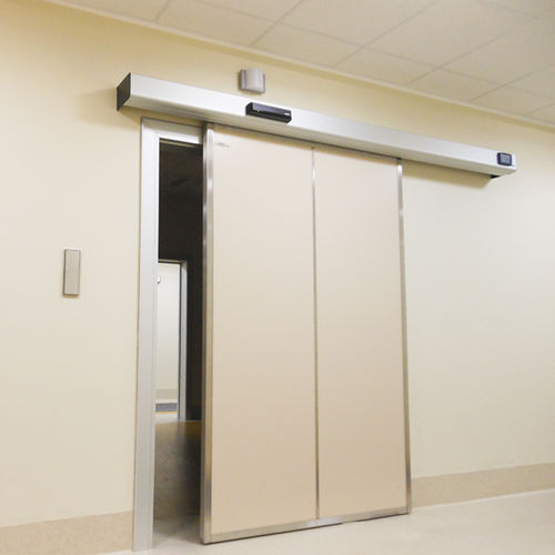 Porta di radioprotezione - Anti-x - Cablas - per struttura sanitaria / scorrevole / in legno