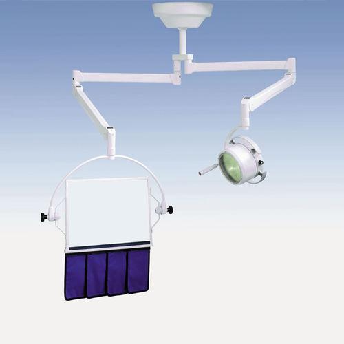 Pannello schermante di radioprotezione raggi X - V-SP series - Cablas - a soffitto / con finestra / con lampada scialiticha