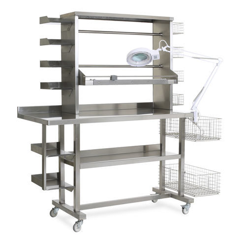 Riunito per dipartimento di sterilizzazione - MCM 3654 - MIXTA - per valutazione visiva individuale / con ripiani / con illuminazione