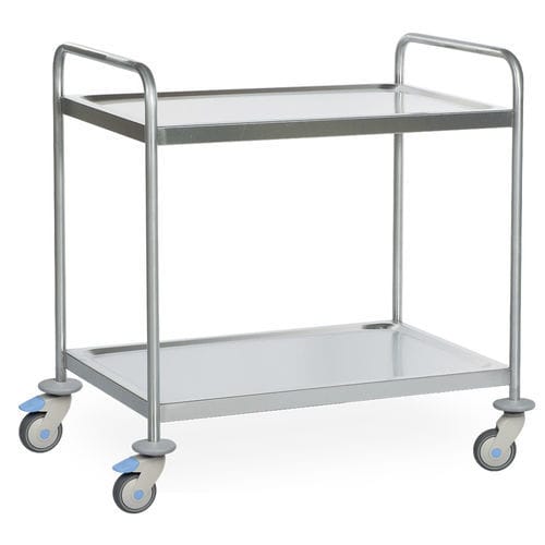 Carrello di sterilizzazione - MTA 2118 - MIXTA - di trasporto / in acciaio inossidabile / 2 ripiani