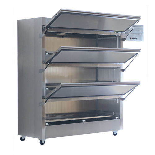 Cella mortuaria per barelle mortuarie - MPC 3011 - MIXTA - per barelle mortuarie / 3 salme / con carico trasversale