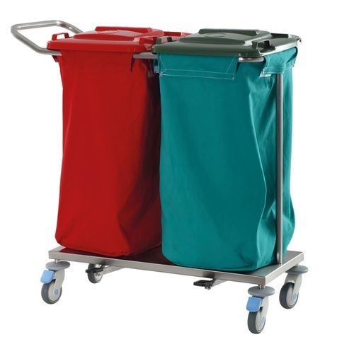 Carrello portabiancheria per sacchi sporchi - MICA 4530 - MIXTA - per sacchi puliti / medico / ospedaliero