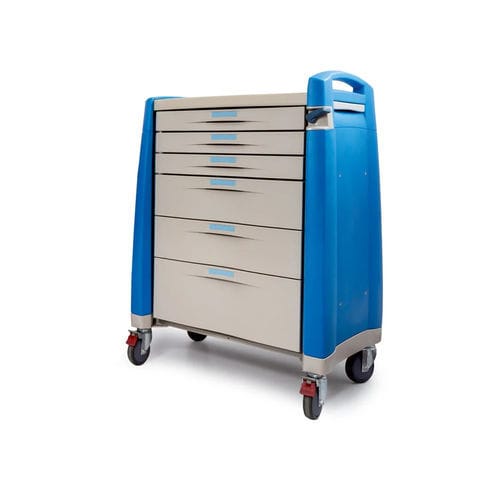 Carrello ospedaliero - MCCA 6520 - MIXTA - di emergenza / di sterilizzazione / per consumabili
