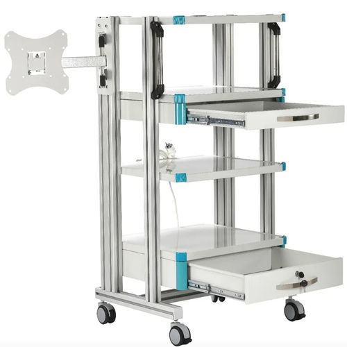 Carrello medico - MCTB 1030 - MIXTA - ospedaliero / per schermi di dispositivi medici / di trasporto