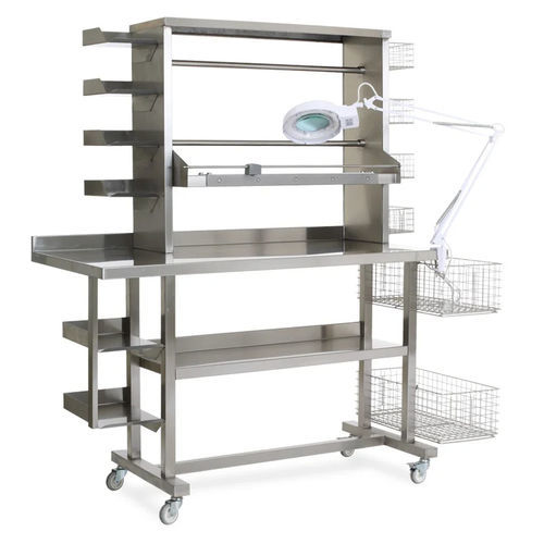Tavolo di confezionamento di strumenti medici e chirurgici - MCM 3654 - MIXTA - per applicazioni medicali / per camera bianca / rettangolare