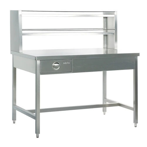 Tavolo di confezionamento di strumenti medici e chirurgici - MKA 4000 - MIXTA - in acciaio inossidabile / con cassetti