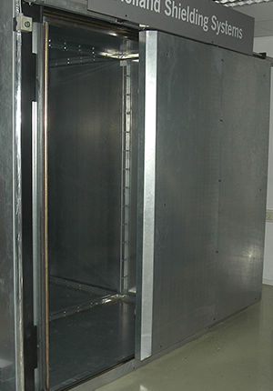 Porta a schermatura RF - Holland Shielding Systems - per MRI / per struttura sanitaria / scorrevole