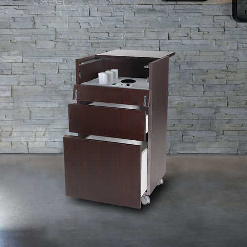 Carrello con piano di appoggio - T-Wax - Lemi MD - con cassetti / con grande scomparto / mobile