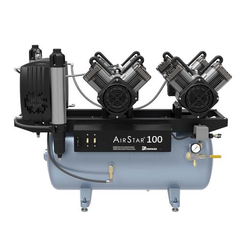 Compressore per odontoiatria - AirStar 100 - Air Techniques - a membrana / 1 postazione / con essiccatore d'aria
