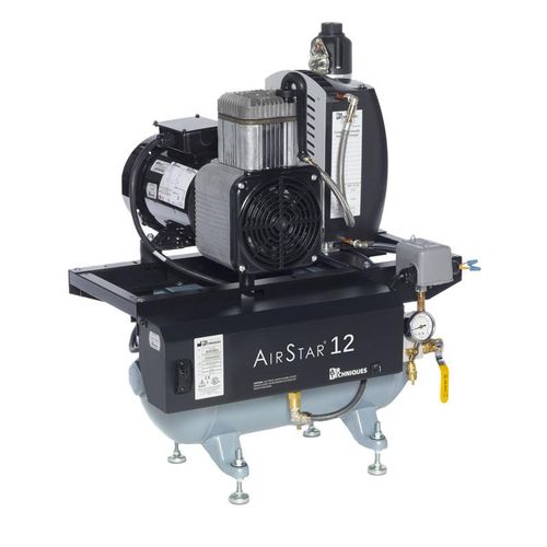 Compressore per odontoiatria - AirStar 12 - Air Techniques - medico / a membrana / 1 postazione