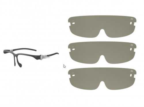 Schermo facciale semimaschera - CFV-E30SK - Sony - per adulti / nero / medico
