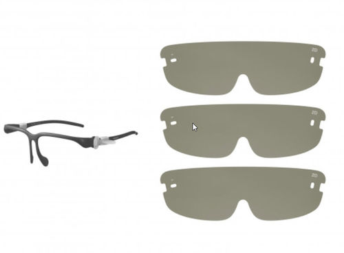 Schermo facciale semimaschera - CFV-E20SK - Sony - per adulti / nero / medico