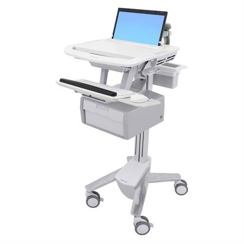 Carrello informatico di distribuzione di farmaci - SV43-11B0-0  - Ergotron - ad altezza regolabile / con cassetti