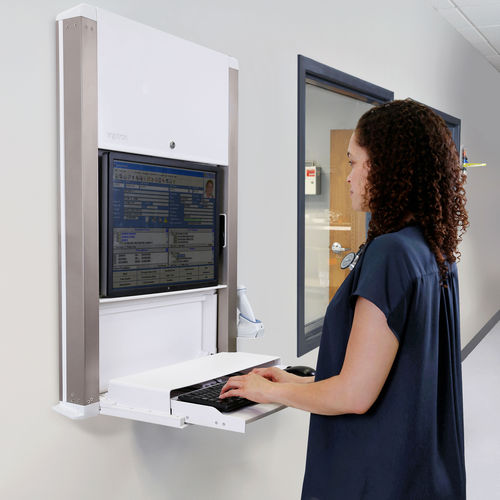 Workstation medica - CareFit™ Enclosure  - Ergotron - da parete / a incasso
