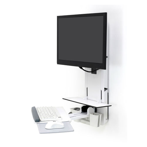 Workstation medica - StyleView® Sit-Stand - Ergotron - per imaging veterinario / da laboratorio / ad altezza regolabile