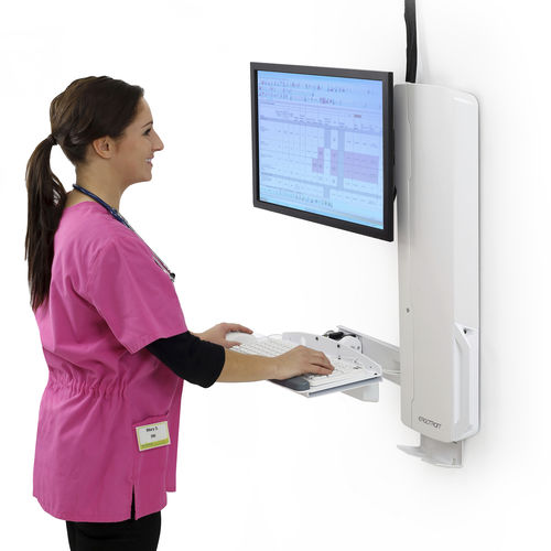 Workstation medica - StyleView® Sit-Stand  - Ergotron - per diagnostica per immagini / da laboratorio / ad altezza regolabile