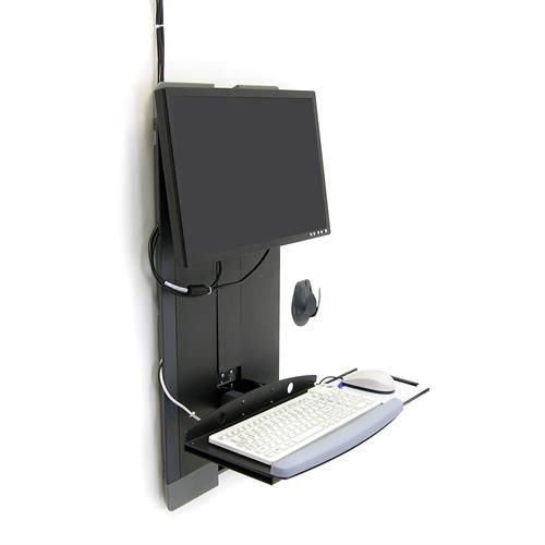 Workstation medica - 60-593 series - Ergotron - da parete / ad altezza regolabile / inclinabile