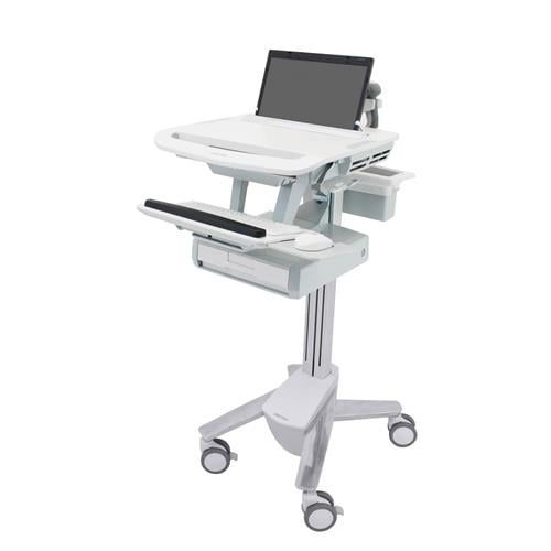 Carrello informatico di distribuzione di farmaci - SV43-1130-0 - Ergotron - con batteria / ad altezza regolabile / con cassetti