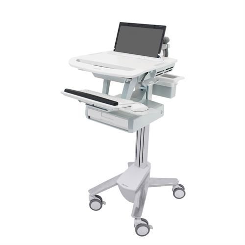 Carrello informatico di distribuzione di farmaci - SV43-1140-0  - Ergotron - accessori / ad altezza regolabile / con cassetti