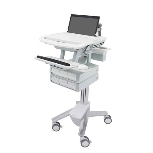 Carrello informatico di distribuzione di farmaci - SV43-1160-0 - Ergotron - con batteria / ad altezza regolabile / con cassetti