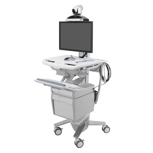 Carrello per telemedicina mobile - SV43-53E0-1 - Ergotron - con batteria