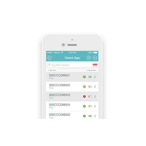 Applicazione iOS di gestione - AeroScout - Securitas Healthcare - medica / iOS / per smartphone