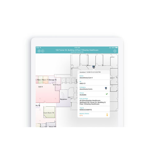 Applicazione iOS di monitoraggio - MobileView Locator - Securitas Healthcare - medica / iOS