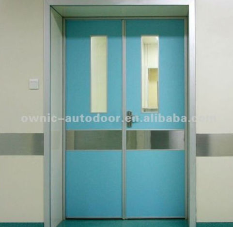 Porta per ospedale - PSM-3-3 - OWNIC - battente / in alluminio / a vetrina