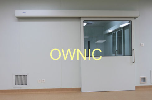 Porta per sala operatoria - OTDM-1 - OWNIC - scorrevole / in acciaio inossidabile / a vetrina