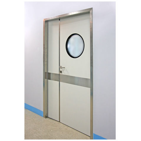 Porta per ospedale - PSM-2 - OWNIC - battente / in acciaio inossidabile / in alluminio