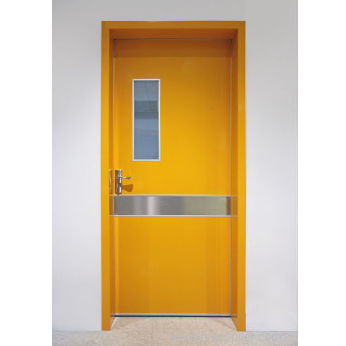 Porta per ospedale - PSM-1-1 - OWNIC - battente / in acciaio inossidabile / in alluminio