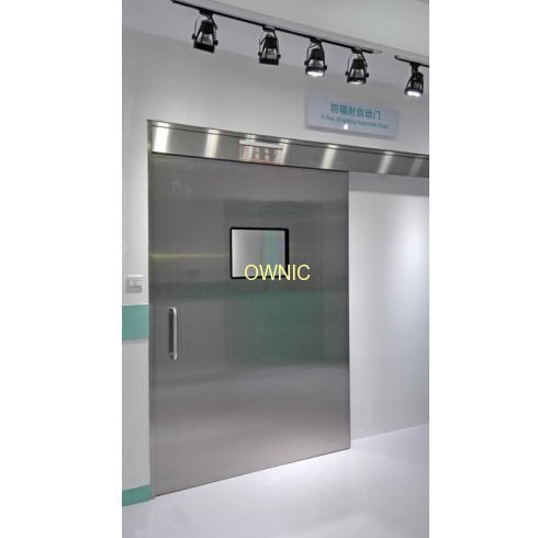 Porta di radioprotezione - FETDM-2 - OWNIC - con schermatura / per ospedale / scorrevole