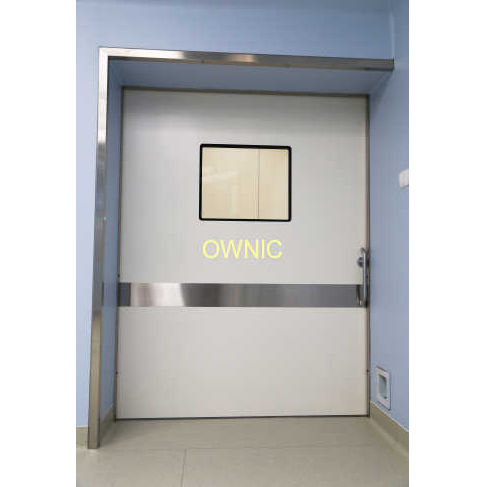 Porta per sala operatoria - QTDM-5 - OWNIC - scorrevole / in acciaio inossidabile / in alluminio