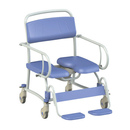 Sedia da doccia con braccioli - Tango XL - SCEMED - con rotelle / con poggiapiedi / con apertura igienica
