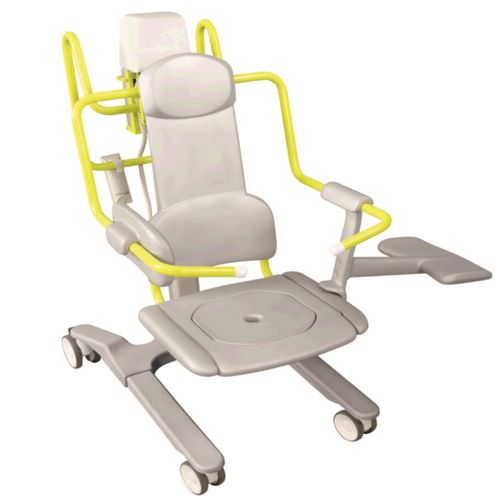Seduta da bagno con braccioli - Novum 1000 - SCEMED - con rotelle / con schienale / elevabile