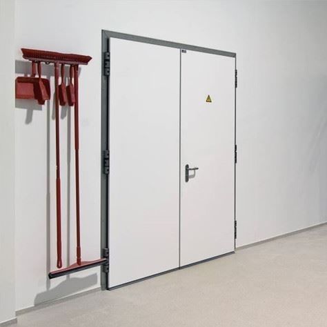 Porta tagliafuoco - BDM - Metaflex Doors Europe - per ospedale / battente / antibatterica