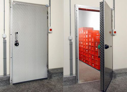 Porta per camera frigorifera da laboratorio - VDM - Metaflex Doors Europe - battente / antibatterica