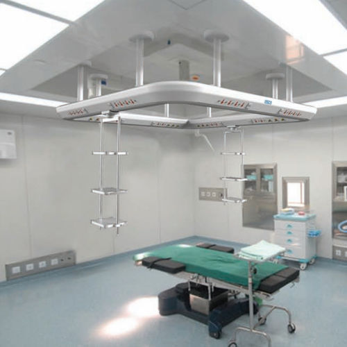Braccio di distribuzione a soffitto - 800 BOT - ESCO Medicon - per terapia intensiva / con ripiani
